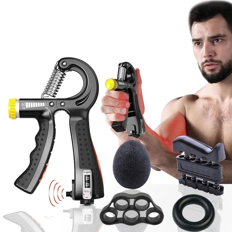 Hand Gripper Exercise with Counter